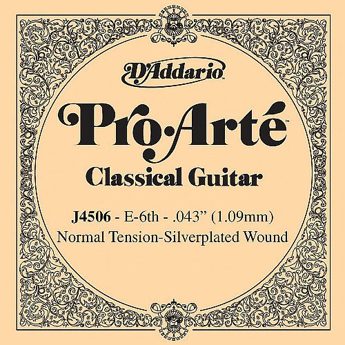 Foto van D'saddario j4506 snaar voor klassieke gitaar normal tension (e6)