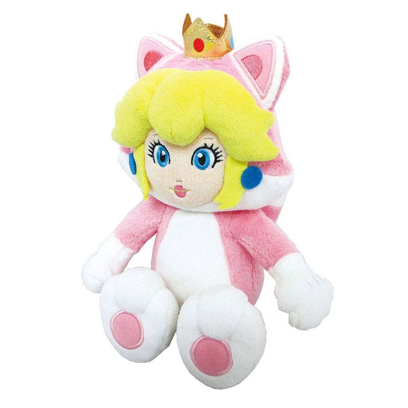 Foto van Super mario bros cat peach knuffel - 25 cm