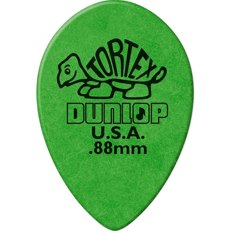 Foto van Dunlop 423r088 tortex small teardrop 0.88 mm (set van 36)