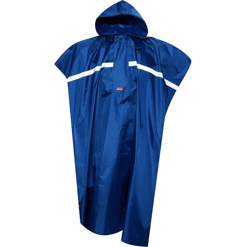 Foto van Anuy regenponcho midland unisex blauw one size