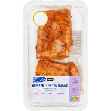 Foto van Jumbo gemberlimoensmaak aziatische stijl koolvisfilet 2 stuks