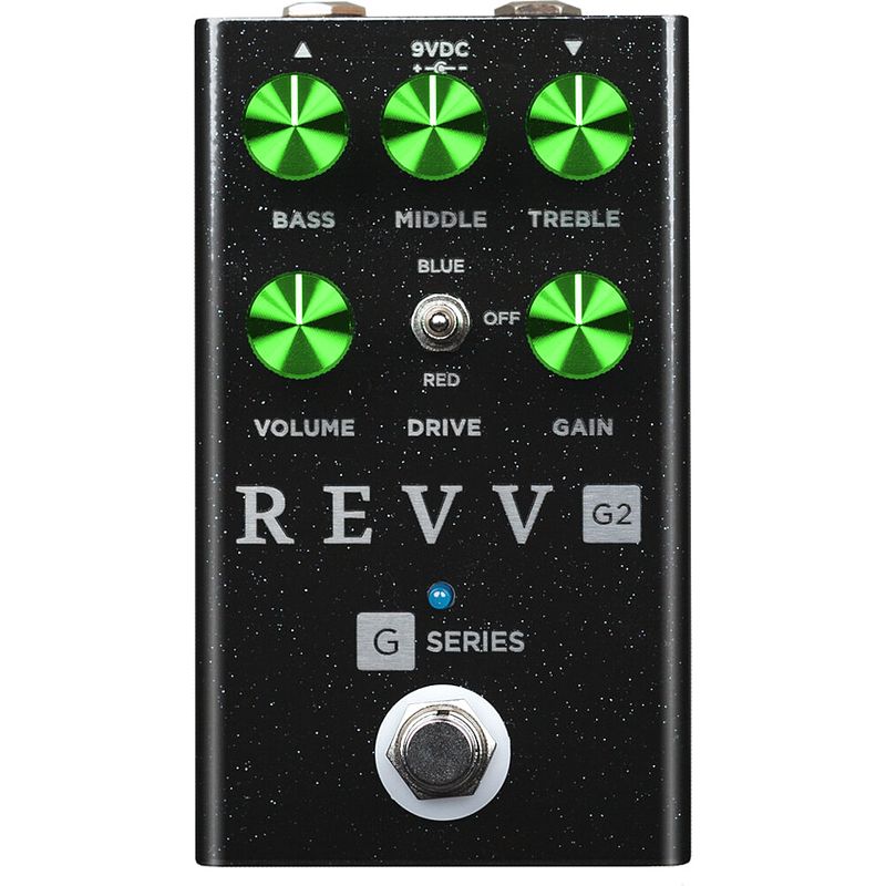 Foto van Revv black sparkle series g2 pedal limited edition overdrive effectpedaal