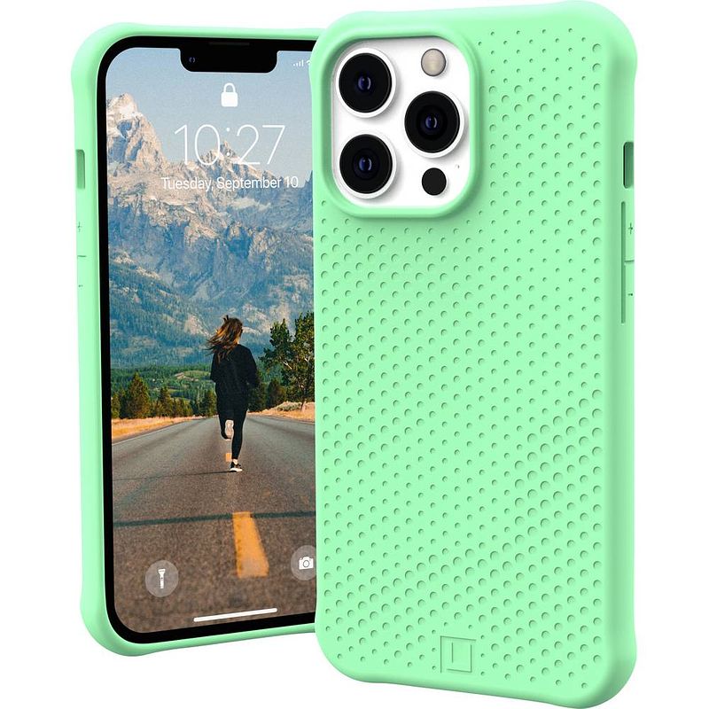 Foto van Urban armor gear dot case backcover apple iphone 13 pro mint