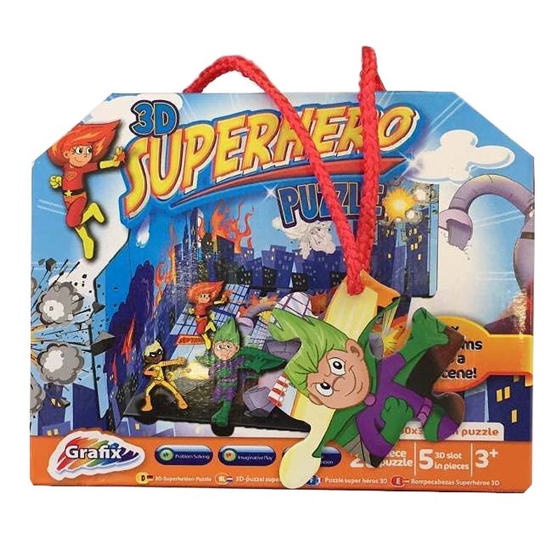 Foto van Grafix 3d-puzzel superhero 25 stukjes