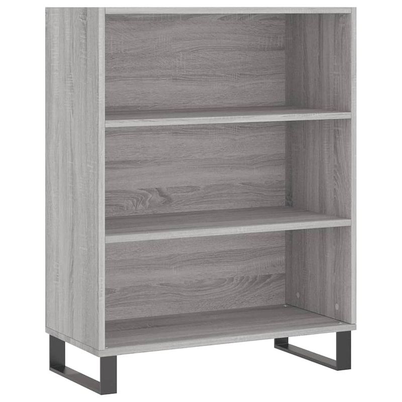 Foto van Vidaxl schappenkast 69,5x32,5x90 cm bewerkt hout grijs sonoma eiken