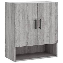 Foto van The living store wandkast - the living store - woonaccessoires - 60 x 31 x 70 cm - grijs sonoma eiken