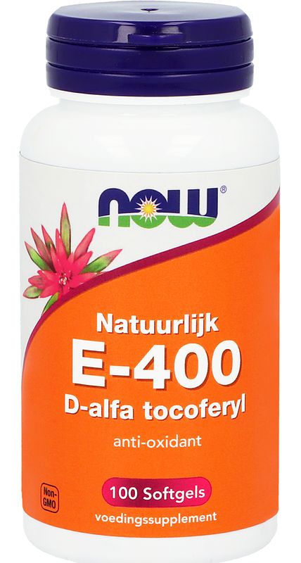 Foto van Now e-400 d-alpha tocopherol capsules