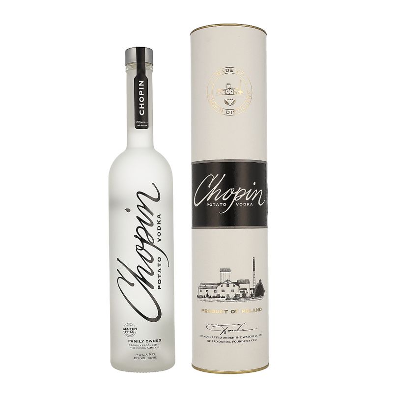 Foto van Chopin potato vodka 0.7 liter wodka + giftbox