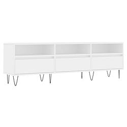 Foto van The living store tv-meubel - tv-kast - 150 x 30 x 44.5 cm - wit