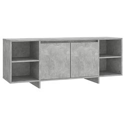 Foto van The living store tv-meubel - betongrijs - 130 x 35 x 50 cm - stabiele constructie