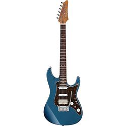 Foto van Ibanez az2204n prestige prussian blue metallic elektrische gitaar met koffer