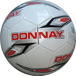 Foto van Donnay voetbal pvc wit/rood unisex maat 5