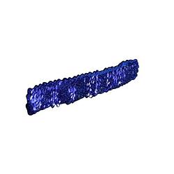 Foto van Blauwe pailletten disco glitter haarband