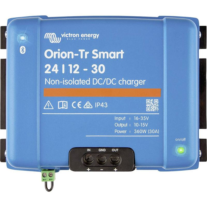 Foto van Victron energy converter orion-tr smart 24/12-30 360 w 24 v - 12.2 v