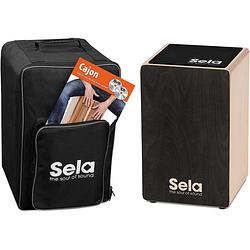 Foto van Sela se 161 nl primera black cajon bundel met rugzak, pad etc.