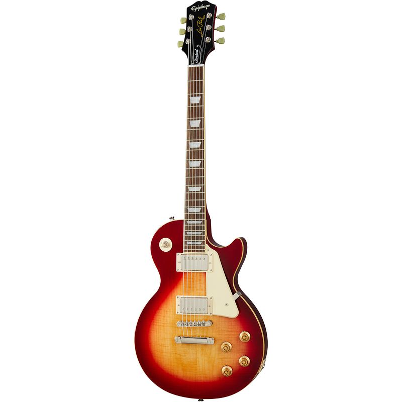 Foto van Epiphone les paul standard 's50s heritage cherry sunburst elektrische gitaar