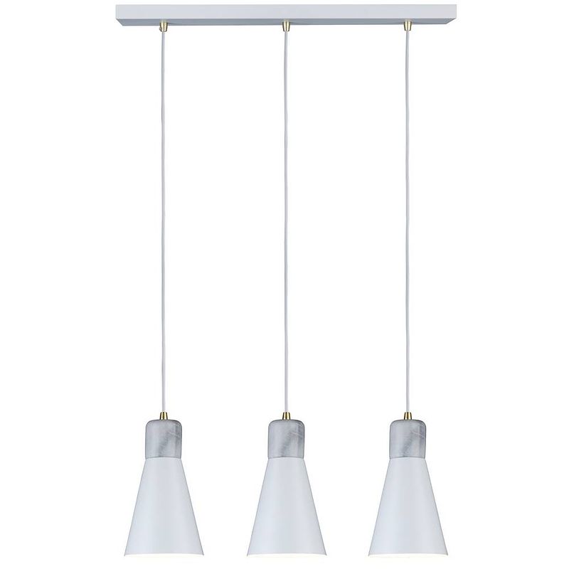 Foto van Paulmann neordic ivar 79611 hanglamp led e27 60 w wit (mat), goud (mat)