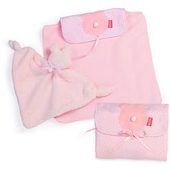 Foto van Berjuan babypop-accessoires meisjes 38 cm pe roze 3-delig