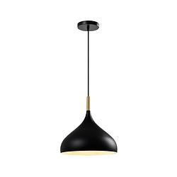 Foto van Quvio hanglamp rond zwart - quv5129l-black