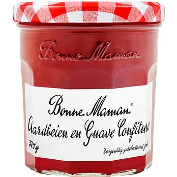 Foto van Bonne maman aardbeien en guave confiture 370g bij jumbo