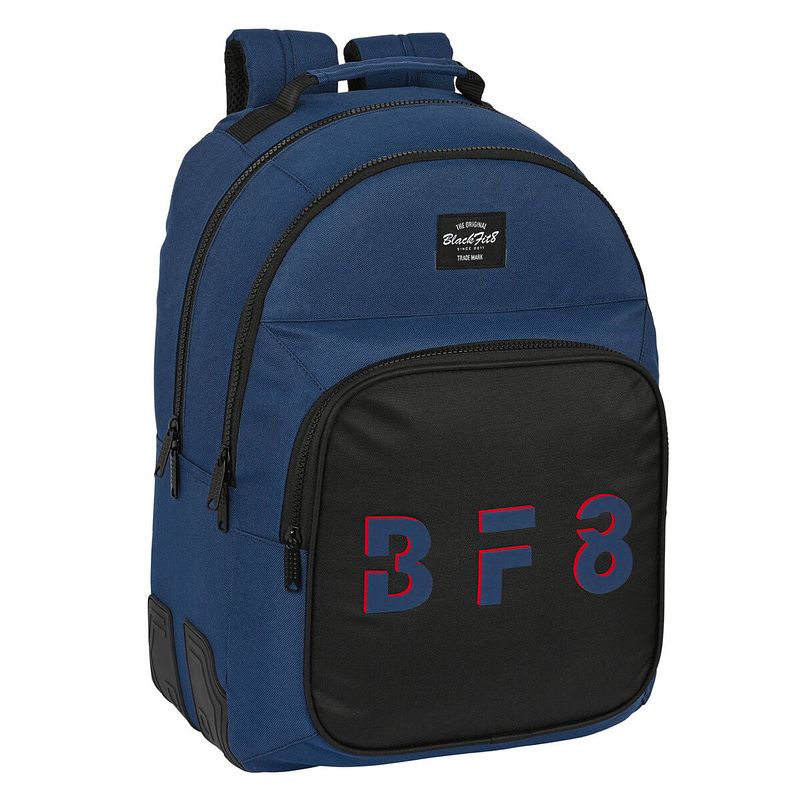 Foto van Schoolrugzak blackfit8 urban zwart marineblauw (32 x 42 x 15 cm)