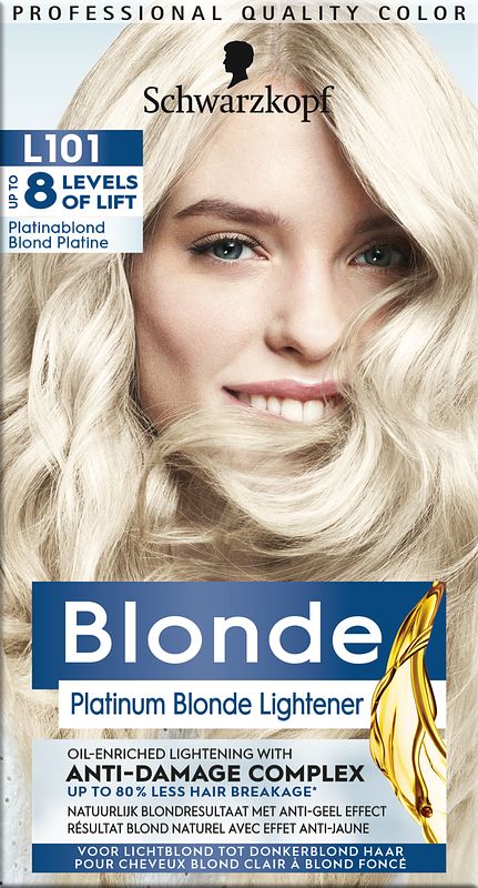 Foto van Schwarzkopf blonde l101 platinum zilver blond