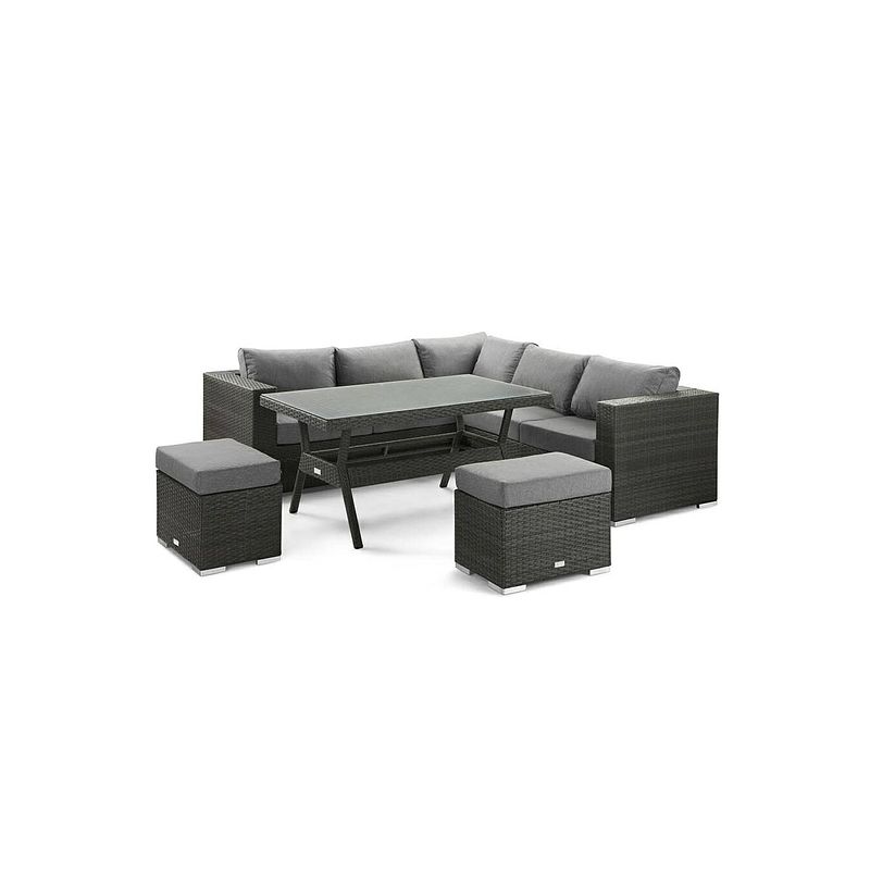 Foto van Feel home - alu wicker corner loungeset - messina iii