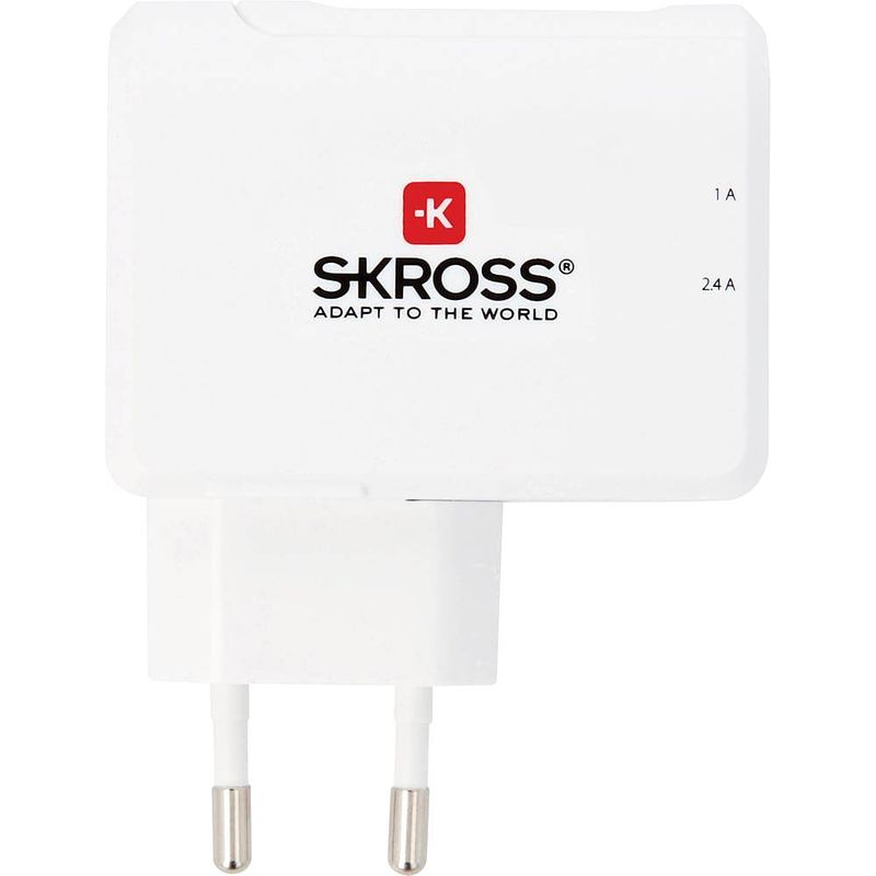 Foto van Skross skross 2.800111 usb-oplader thuis uitgangsstroom (max.) 3.4 a 2 x usb-stekker