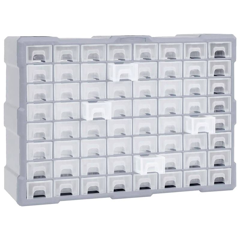 Foto van Infiori organiser met 64 lades 52x16x37,5 cm