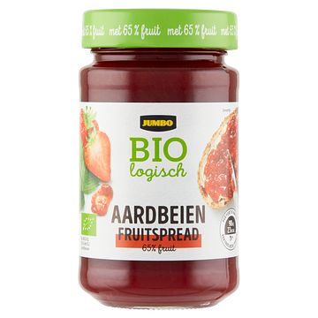 Foto van Jumbo biologisch aardbeien fruitspread 250g