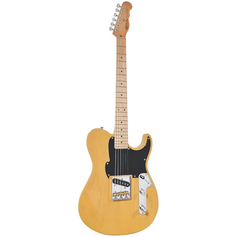 Foto van Fret-king country squire modern classic butterscotch elektrische gitaar met gig bag