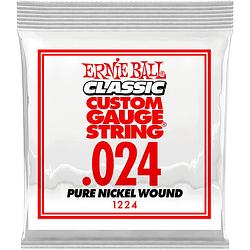 Foto van Ernie ball 1224 .024 classic pure nickel wound losse snaar voor elektrische gitaar