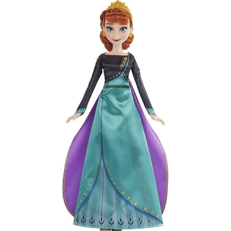 Foto van Frozen 2 fashion doll anna koningin - pop