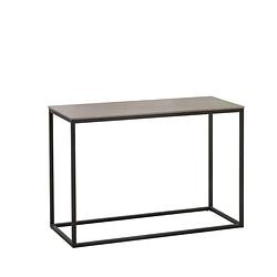 Foto van Industriële sidetable fien marmerlook grijs