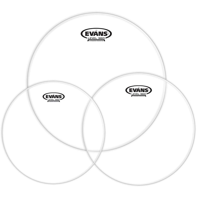 Foto van Evans etp-g2clr-s g2 clear standard tom pack 12-13-16 vellenset
