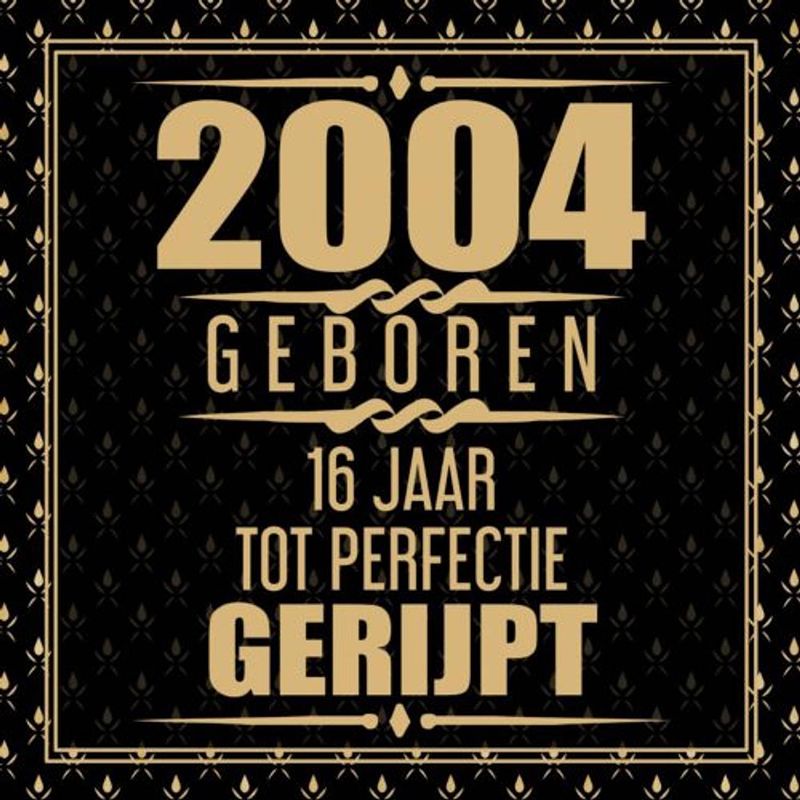 Foto van 2004 geboren 16 jaar tot perfectie gerijpt