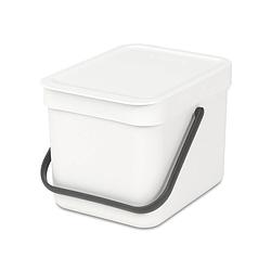 Foto van Brabantia sort & go afvalemmer 6 liter - white