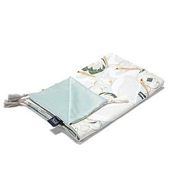 Foto van La millou - deken slim medium - heron in cream lotus velvet smoke mint