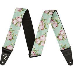 Foto van Fender floral strap surf green 2 inch gitaarband