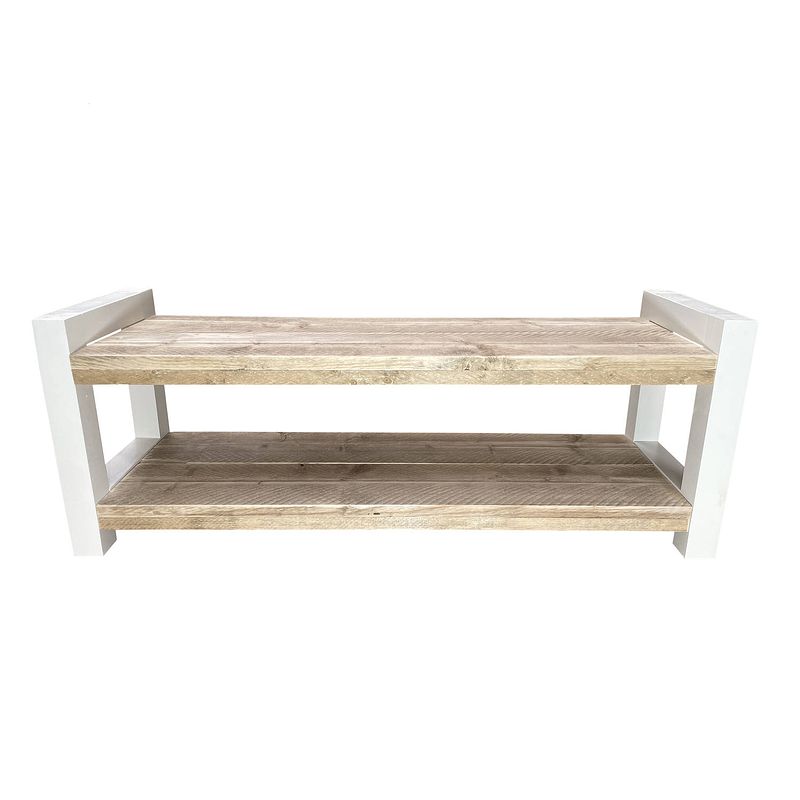 Foto van Wood4you - tuinbank - london - 120lx40hx38d cm wit