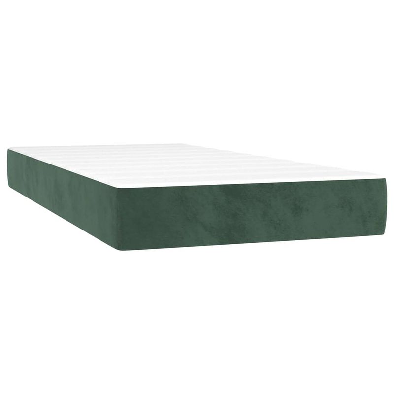 Foto van The living store pocketveringmatras - comfort sleep - matras 90x190x20 cm - zacht fluweel - pocketveren en schuim -