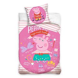 Foto van Peppa pig dekbedovertrek magic musthaves - roze - 1-persoons 140x200 cm