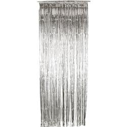 Foto van Folie deurgordijn zilver versiering 244 x 91 cm - feestdeurgordijnen