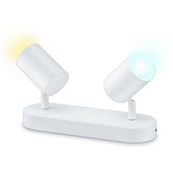 Foto van Wiz imageo wiz spots 2x5w w 27-65k tw 871951455177000 led-plafondlamp 10 w wit