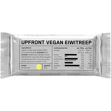 Foto van Upfront vegan eiwitreep citroencake 60g bij jumbo