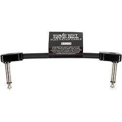 Foto van Ernie ball 6438 flex patch black patchkabel 7,5 cm