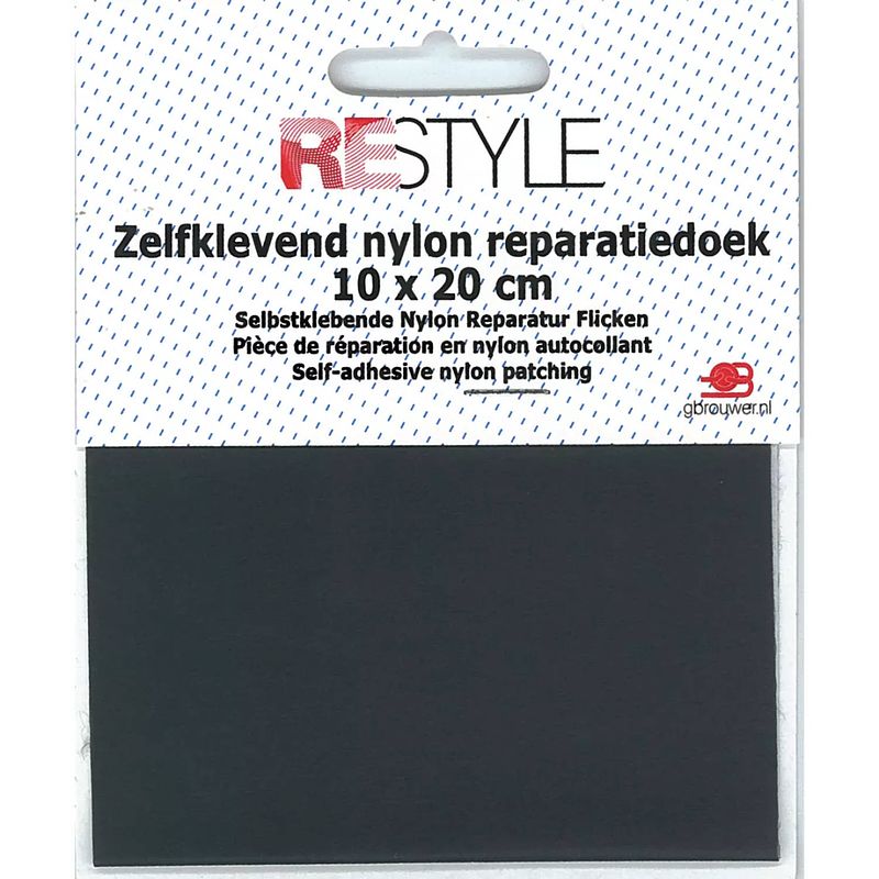 Foto van Restyle 015.79105 reparatiedoek nylon 10 cm x 20 cm zelfklevend