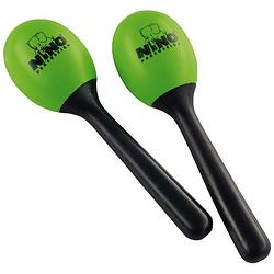 Foto van Nino percussion nino569gg kunststof mini maracas grass green