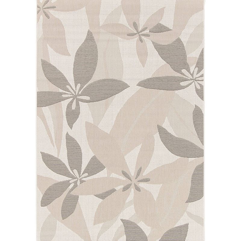 Foto van Garden impressions buitenkleed naturalis 200x290 cm - spring leaf taupe