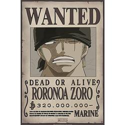 Foto van Abystyle one piece wanted zoro new poster 35x52cm